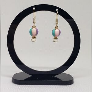 One Pair - Hot Air Balloon Drop Earrings